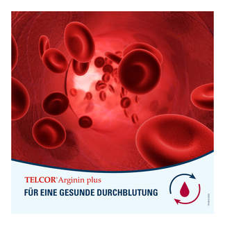 Grafik Telcor Arginin plus Filmtabletten Für eine gesunde Durchblutung