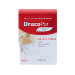 DracoPor soft weiß 3,8x3,8 cm steril 10 St