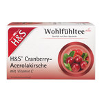 H&S Tee Cranberry-Acerolakirsche mit Vitamin C Filterbeutel 20X2.8 g