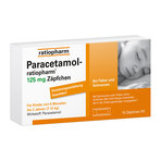 Paracetamol-ratiopharm 125 mg Säuglings-Zäpfchen 10 St