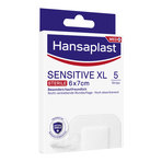 Hansaplast Sensitive Wundverband XL steril 6 x 7 cm 5 St
