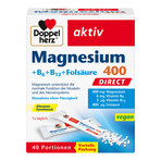 Doppelherz aktiv Magnesium+B6+B12+Folsäure 400 DIRECT 40 St