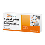 Sumatriptan-ratiopharm bei Migräne 50 mg Filmtabletten 2 St