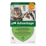 Advantage 40 mg Katze + kleine Zierkaninchen 4X0.4 ml