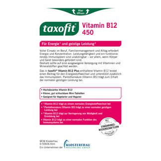 Taxofit Vitamin B12 450 µg Mini-Tabletten