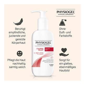 Infografik Physiogel Calming Relief A.I. Body Lotion