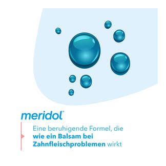 Grafik Meridol Zahnfleischschutz Spülung beruhigende Formel