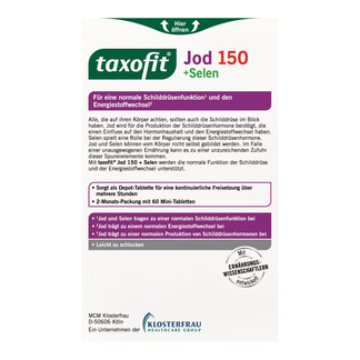 Taxofit Jod 150 + Selen Depot Tabletten