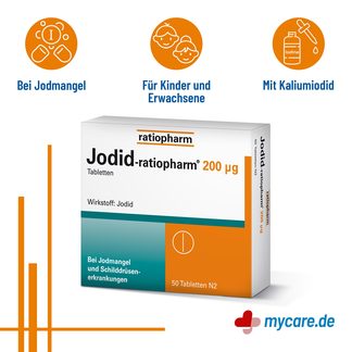 Infografik Jodid-ratiopharm 200 µg Tabletten Eigenschaften