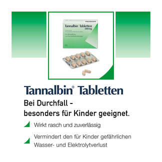 Grafik Tannalbin Tabletten Merkmale