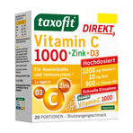 Taxofit Vitamin C 1000 + Zink + D3 Direkt-Granulat 20 St