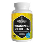 Vitamaze Vitamin D3 5000 I.E. + K2 Tabletten 180 St