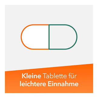 Grafik Ginkobil ratiopharm 120 mg Filmtabletten Kleine Tablette für leichtere Einnahme