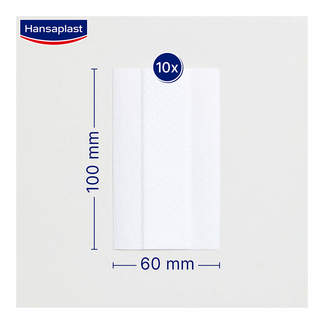 Grafik Hansaplast Sensitive Pflaster 1 m x 6 cm Maße