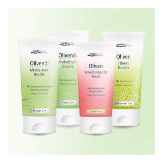 Grafik medipharma cosmetics Oliven/Olivenöl Duschen