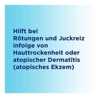Grafik Bepanthen Sensiderm Creme Hilft bei Rötungen und Juckreiz infolge von Hauttrockenheit oder atopischer Dermatitis.