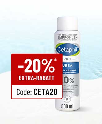 Cetaphil Pro Urea 10 % Feuchtigkeitslotion 500 ml mit 20 % Extra-Rabatt, Code CETA20