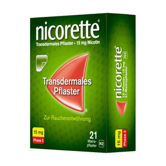 Nikotinersatz Nicorette Nikotinpflaster 15 mg Nikotin 21 St - PZN 19922877 | mycare.de