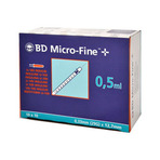BD Micro-Fine+ U 100 Insulinspritze 12,7 mm 100X0.5 ml