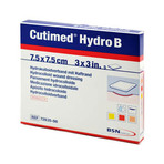 Cutimed Hydro B Hydrokolloidverband 7,5x7,5 cm mit Haftrand 5 St