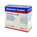 Elastomull Hospital 4 cmx4 m Elastische Fixierbinde Weiß 50 St