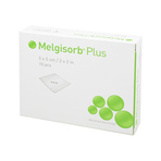 Melgisorb Plus Alginat Verband 5x5 cm Steril 10 St