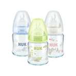 NUK First Choice Plus Glas-Babyflasche 120ml mit Trinksauger 1 St
