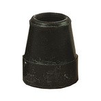 Krückenkapsel 16 mm Schwarz Stahleinlage für Vierfußstütze 1 St
