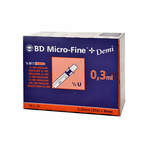 BD Micro-Fine+ U 100 Insulinspritze 0,3x8 mm 100 St