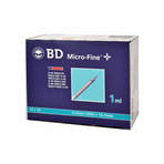 BD Micro-Fine+ U 40 Insulinspritze 12,7 mm 100X1 ml