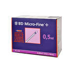BD Micro-Fine+ U 100 Insulinspritze 8 mm 100X0.5 ml