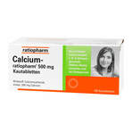 Calcium-ratiopharm 500mg Kautabletten 100 St