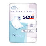 Seni Soft Super Bettschutzunterlage 90 x 60cm 5 St