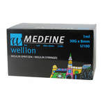 Wellion Medfine Insulinspritze 1 ml U100 30 G x 8 mm 30 St