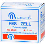 Fes-Zell Zellstofftupfer 4 x 5 cm 100 St