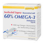 Seefischöl Supra Konzentrat m.60% Omega-3-Fett. Weichkapseln 100 St