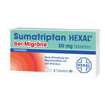Sumatriptan HEXAL bei Migräne 50 mg Tabletten 2 St