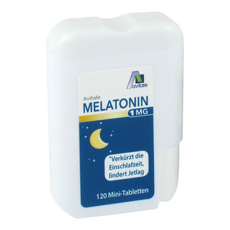 Avitale Melatonin 1 mg Mini-Tabletten im Spender