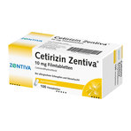 Cetirizin Zentiva 10 mg Filmtabletten 100 St