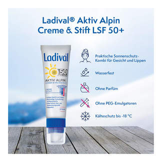 Ladival Aktiv Alpin Sonnen- und Kälteschutz Kombi LSF 50+