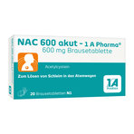 NAC 600 akut - 1 A Pharma Brausetabletten 20 St