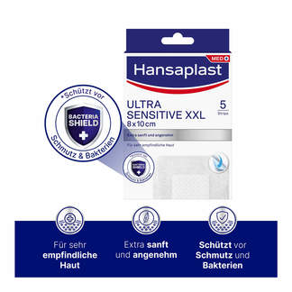 Hansaplast Ultra Sensitive Wundverband 8 x 10 cm