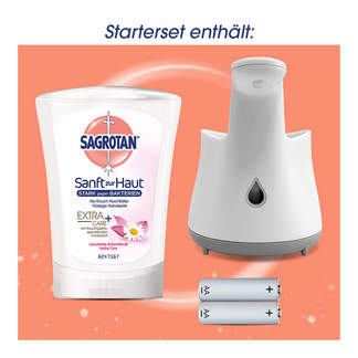 Sagrotan No-Touch Starter-Set Lotusblüte & Kamillenöl