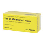 Zink 20 AAA-Pharma Dragees 50 St