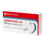 Omeprazol AL 20 mg Bei Sodbrennen 7 St