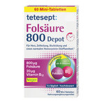 Tetesept Folsäure 800 Depot Mini Tabletten 60 St