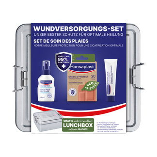 Hansaplast Wundversorgungs-Set Green & Protect Box
