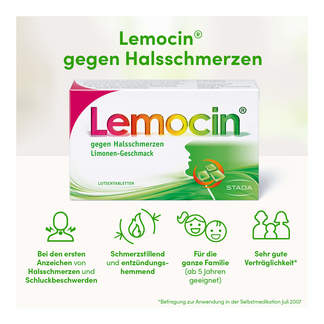 Lemocin gegen Halsschmerzen Limone