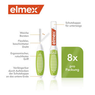 Elmex Interdentalbürsten ISO Gr. 5 grün 0,8 mm