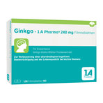 Ginkgo 1 A Pharma 240 mg zur natürlichen Gedächtnisstärkung 120 St